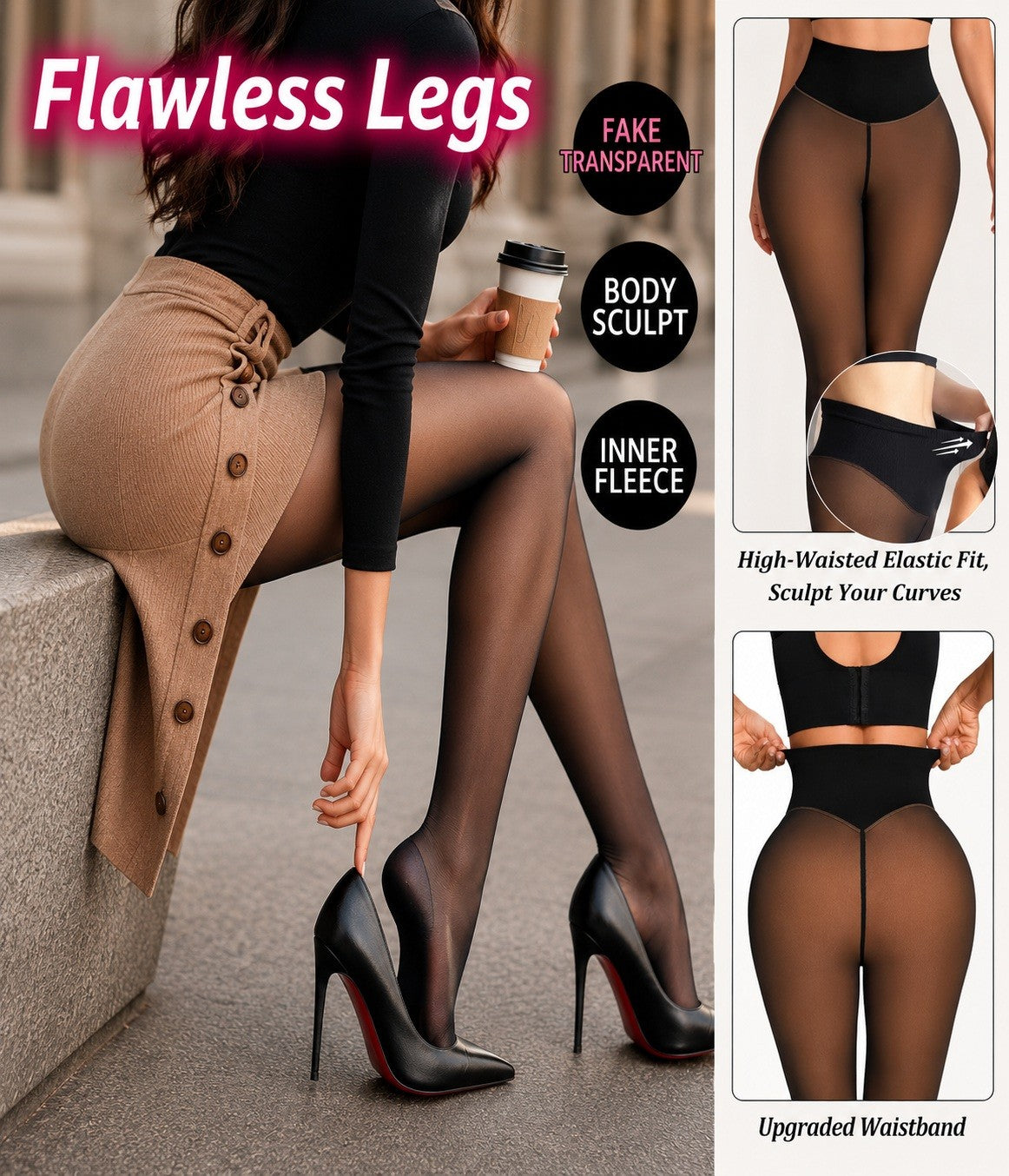 FLEECE-LINED PANTYHOSE