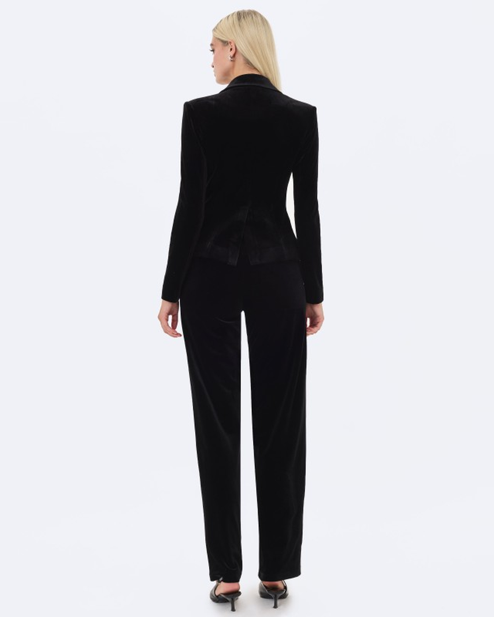 RONNI BLACK VELVET PANT SUIT
