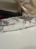 CLEAR SUNGLASSES SILVER