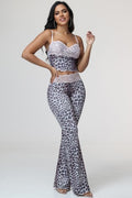 ELENIA LEOPARD LACE PANT SET