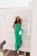 FLOWY PANTS EMERALD GREEN