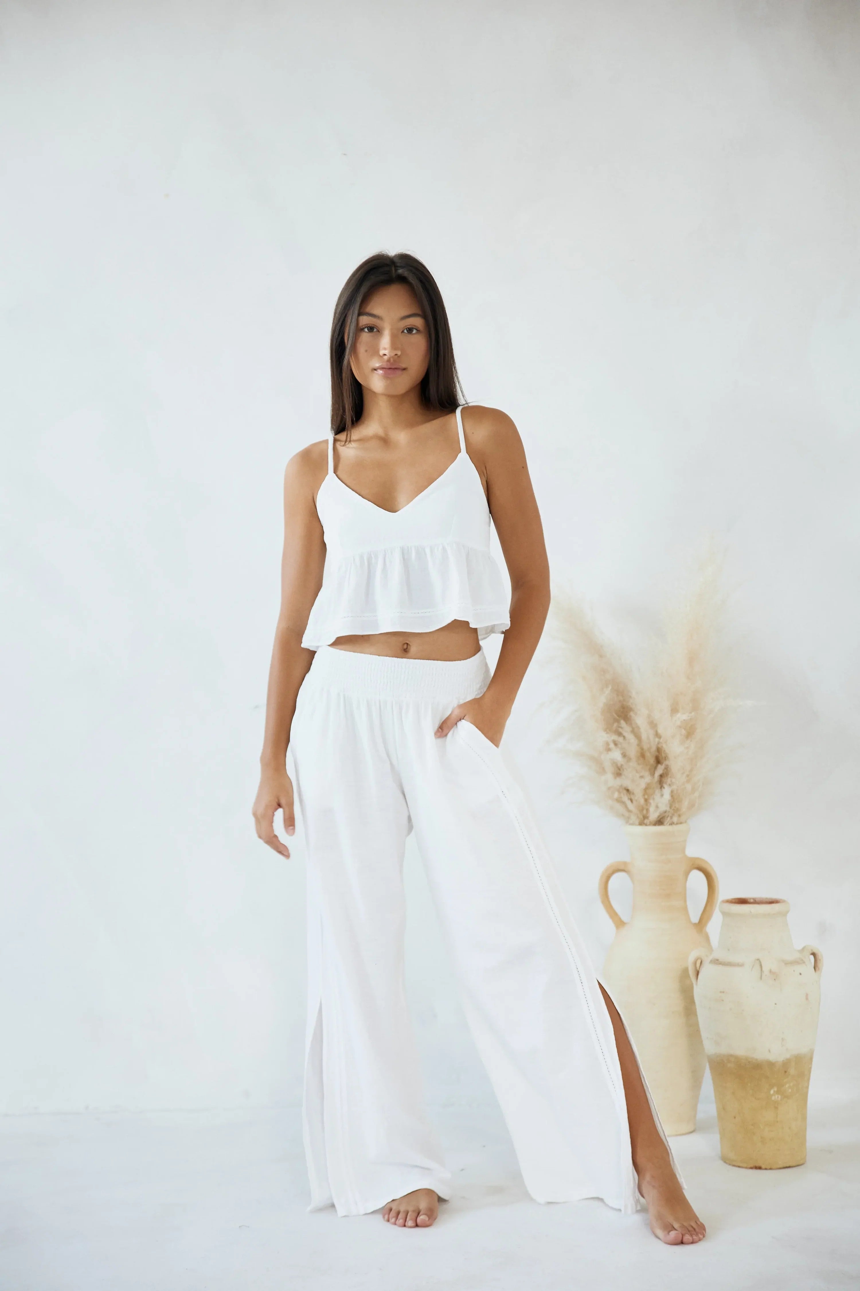 BABYDOLL TOP WHITE